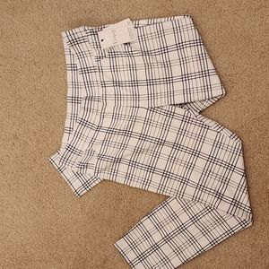 Utopia by Hue Legging High Tise Skimmer Window Pane Plaid size Large